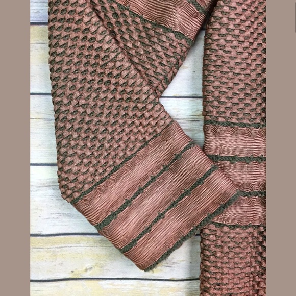 Pepa Pombo handmade copper woven open draped long jacket - Picture 8 of 15